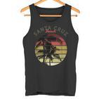 Santa Cruz Ca California Surfer 70S 80S Retro Tank Top