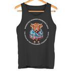 Scotland Highland Cow Mit Schottischem Gedichton Robert Burns Tank Top