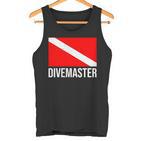 Scuba Flag Diver Down Flag Divemaster Tank Top