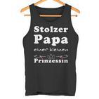 Stolzer Papa Einer Kleine Prinzessin Father's Day Tank Top