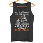 Straßenbauer Echte Männer & Papa Fahren S Tank Top