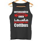 Unterschätze Niemals Ein Alten Mann Aus Cottbus Tank Top