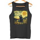 Van Gogh Cat Tank Top