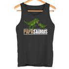 Vatertag Papa Familie T-Rex Dino Geschenk Tank Top