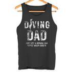 Vatertag Tauchen Papa Lustig Tauchen Papa Opa Männer Tank Top