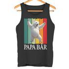 Vatertagsgeschenk Papa Bäratertagater & Opa Geschenk Tank Top