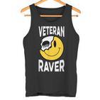 Veteran Raver Old School Rave Raving Party Tank Top