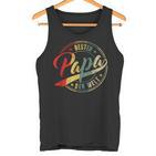 Vintage “Bester Papa Der Welt” Retro Father's Day  Tank Top