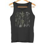 Vintage Inspirierte Blumenbotanische Diagramm Naturalist Tank Top