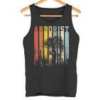 Vintage Text Stripes Arborist Tank Top