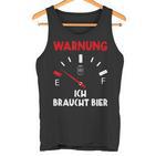 Warnung Ich Brauche Bier Lustige Tank Top