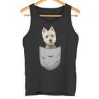 Westie Highland Terrier Pocket For Dog Owner Tank Top