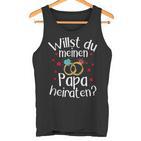 Willst Du Meinen Papa Marrieaten Wedding Marriage Proposal Tank Top