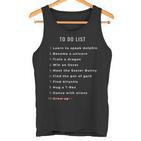 Witzige To-Do-Liste Für Humorvolle Tank Top