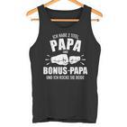 Zwei Titel Papa Und Bonus Papa Und Rocke Sie Both Fiste Tank Top