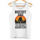 Bigfoot Dad Retro Papa Squatchintage Sasquatchatertag Tank Top