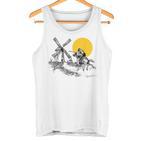 Don Quijote Gegen Windmill Im Sonnenschein Tank Top