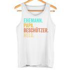 Ehemann Papa Beschützer Heldatertag Tank Top