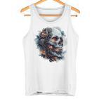 Eindringliche Steampunk-Totenkopf-Geheimnisse Inspiration Grafikdesign Tank Top