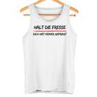 Hold Die Fresse Dich Hat Keiner Gefragt Gray Tank Top