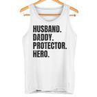 Herren Ehemann Papa Protector Hero Besterateratertag Tank Top