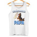 Herren Schäferhund Hund Papa Raglan Tank Top