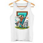 Kinder Fussball Geburtstag Junge 7 Jahre Party Motiv Tank Top