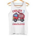 Kinder Jetzt Bin Ich Einsatzleiter Endlich 3 Jahre Boys Fire Brigade Tank Top