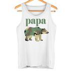 Papa Bär Camo Camo Papa Bär Passender Familienbär Raglan Tank Top