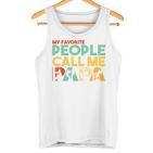 Retro Papa Line Worker Papa Witzigatertag Tank Top