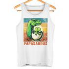 Retro Papasaurusatertag Bester Papa T-Rex Papa Dinosaur Kapuzenjacke Tank Top