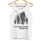 Spaziergang Pferd Hund Mädchen Pferdemensch Tank Top