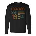 27 Geburtstag Legendär Seit 1994 Geschenk Vintage Retro Langarmshirts