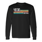 4630 Bochum Retro Old Postcode Vintage Sign Langarmshirts