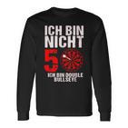 50 Geburtstag Geschenk Lustiges Dart Spruch Double Bullseye Langarmshirts