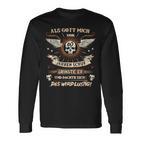 60Th Birthday Als Gott Mich Vor 60 Jahre Schuf Grinse Er 60Th Langarmshirts