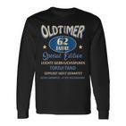 62 Geburtstag Mann Geschenk Papa Opa Oldtimer 62 Jahre Kapuzenjacke Langarmshirts