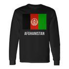 Afghanistan Afghan Flag Langarmshirts