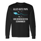 Alles Gute Papaon Dein Besten Schwimmer Langarmshirts