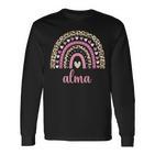 Alma Regenbogenorname Name Geburtstag Alma Langarmshirts