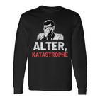 “Alter Katastrophe” Vintage Retro Langarmshirts