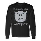 Alternative Die Welt Ist Ein Vampire Pumpkins 90S Grunge Rock Langarmshirts