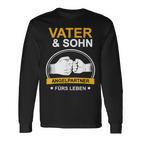 Angler Papa Fischer Father And Son Fishing Langarmshirts