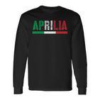 Aprilia Città Italiana Bandiera Italia Maglietta S Langarmshirts