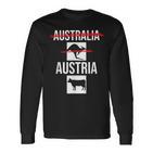 Austria Nicht Australia Österreich Kuh Nicht Känguru Langarmshirts