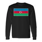 Azerbaijan Flag Vintage Azerbaijani Colors Langarmshirts