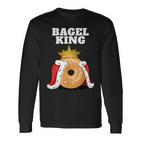 Bagel King Bagel Lover Cute Bagel Langarmshirts