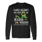 With Bapfer Fighter Dragon Poltern Stag Night Black S Langarmshirts