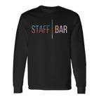 Bar Personal Front Cool Colour Event Uniform Langarmshirts