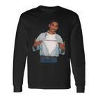 Barack Obama Retro Collegeintage Young Obama Langarmshirts